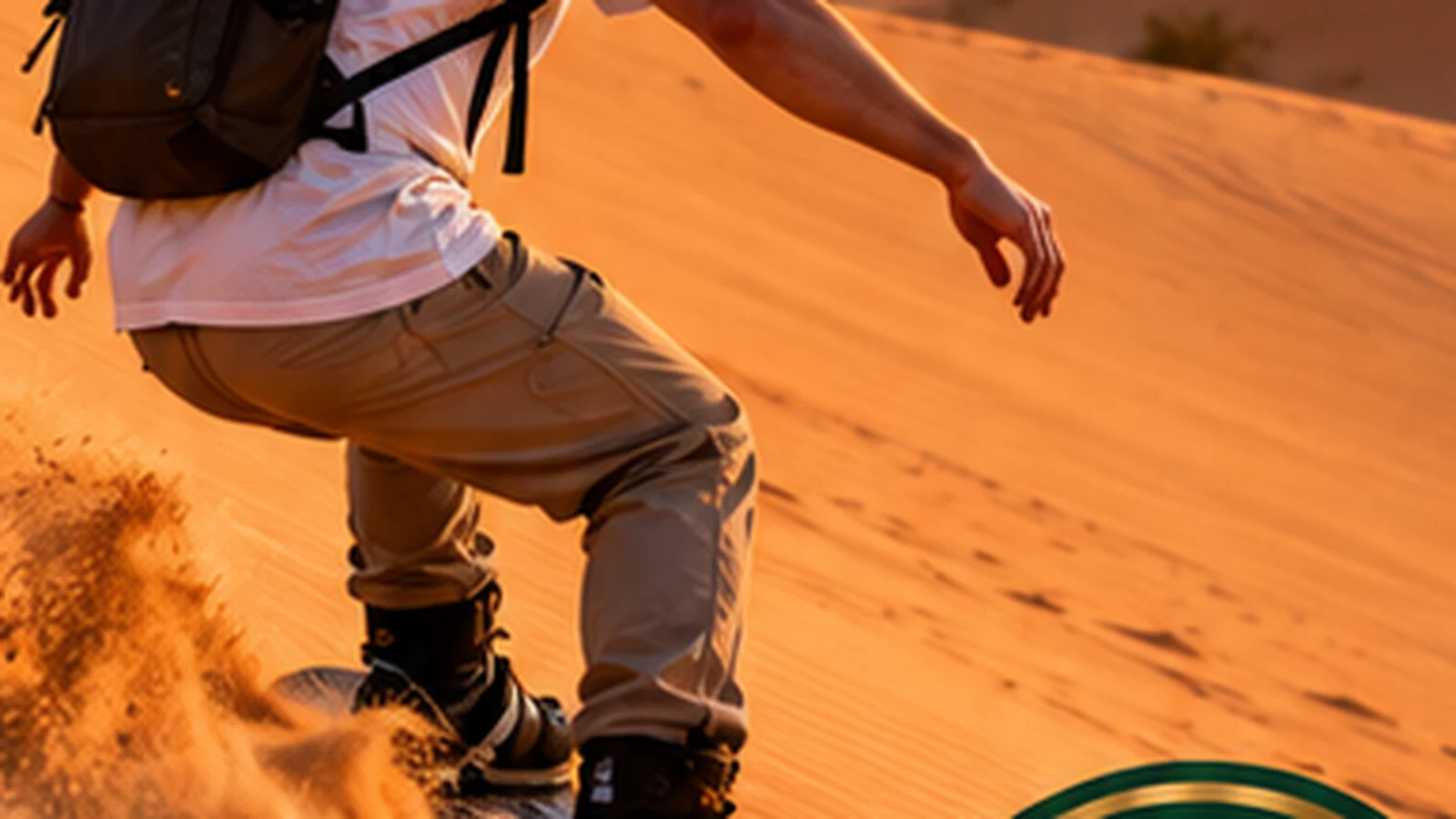 Sandboarding in Morocco